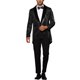 thumbnail image 2 of Tuxedo de lentejuelas brillante INSPIRE CHIC para chaqueta de solapa de hombre para fiestas de boda L Negro, 2 of 5