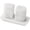 White, variant on Radicaln Marble Salt and Pepper Shakers Set with Tray 2.5" White Handmade Spice Jars, Sugar Bowl – Salt Shaker and Pepper Shaker Set for Kitchen Countertop & Modern Seasoning Storage Containers