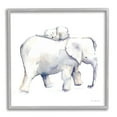thumbnail image 4 of Stupell Industries Children's Baby Elephant Sleeping on Mother Safari Animal, 24 x 24, Design by Aimee Del Valle, 4 of 5