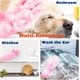 thumbnail image 5 of Guantes, guantes de champú para baño de perros con dientes de alta densidad, cepillo removedor de pelo de mascotas de silicona resistente al calor para gatos y perros, rosa, 5 of 7