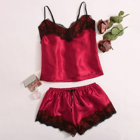 

〖TOTO〗Intimates For Women New Lace Lingerie Silk Underwear Sleepwear Underwear Pajamas Satin