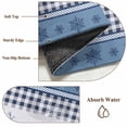 thumbnail image 6 of 2x3 Ft Entryway Area Rug, Blue Christmas Kitchen Rug Runner Washable Floor Mat, Xmas Elk Snowflake Blue Plaid Non Slip Indoor Door Mat Throw Carpet for Bathroom Living Room Bedroom, 6 of 8