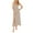 Khaki, variant on Summer Sun Dresses for Womens 2026 Plus Size Fashion Casual Sleeveless Solid Color Camis Long Dress
