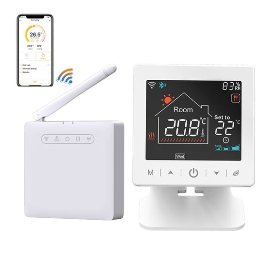 Smart Wireless Thermostat Gas Boiler Heating Room WiFi Temperature Controller and Receiver USB