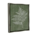 thumbnail image 4 of Stupell Industries Asymmetrical Fern Plant Botanical & Floral Painting Gray Floater Framed Canvas Art Print Wall Art, 17 x 21, 4 of 10