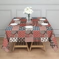 thumbnail image 3 of Pioneer Flower Floral Print Pattern Square Tablecloth, Waterproof Wipeable Spillproof Washable Table Cover for Home Kitchen Party Decor, 42"x42", 3 of 6