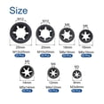 thumbnail image 2 of 300 Packs Internal Tooth Star Lock Washers Set M3 M4 M5 M6 M8 M10 M12 Quick Locking Washers, 65Mn Steel, 2 of 6