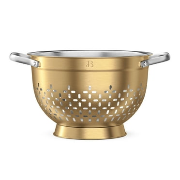 Beautiful 4.5 QT Stainless Steel Colander by Drew Barrymore
