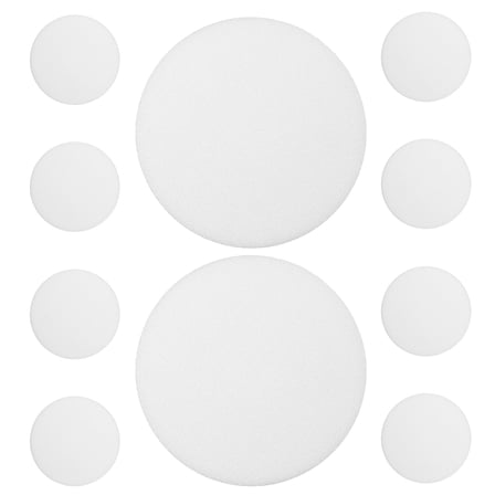 Raindrops 10Pcs Round White Plastic Ceiling Light Cover Softens Harsh Glare for LED Downlights and Spotlights