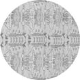 thumbnail image 1 of Ahgly Company Indoor Round Abstract Gray Modern Area Rugs, 8' Round, 1 of 4