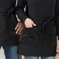 thumbnail image 3 of 1. Stainproof Polyester Waist Apron with 3 Utility Pockets for Chefs, Bartenders - Heavy Duty Kitchen Workwear, 3 of 8
