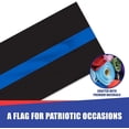 thumbnail image 6 of Thin Blue Line Flag 2x3 ft Nylon | Durable Police Support Flag | Reinforced Header & Grommets | Symbol of Law Enforcement & Community Protection | Outdoor & Indoor Display | Weather-Resistant Fabric, 6 of 7