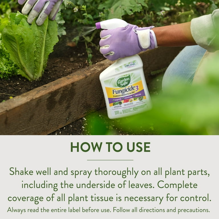 Garden Safe Fungicide3 Insecticide Miticide with Neem Oil 32 Ounces for  Gardening - Walmart.com