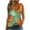 Green, variant on Simua Summer Tank Top for Women, Ladies Floral Printed Spaghetti Strap Trendy Sleeveless Loose T-shirts, Size S-2XL