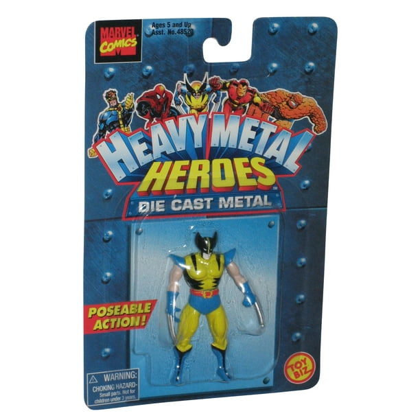 Marvel Heavy Metal Heroes X-Men Wolverine Die-Cast Poseable Toy Biz