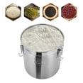 thumbnail image 3 of 33L Airtight Rice Bucket 304 Stainless Steel Canister Food Storage Containers, 3 of 12