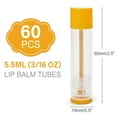 thumbnail image 7 of LotFancy 60Pcs Clear Empty Plastic Lip Balm Tubes Container, 5.5ml, 7 of 7