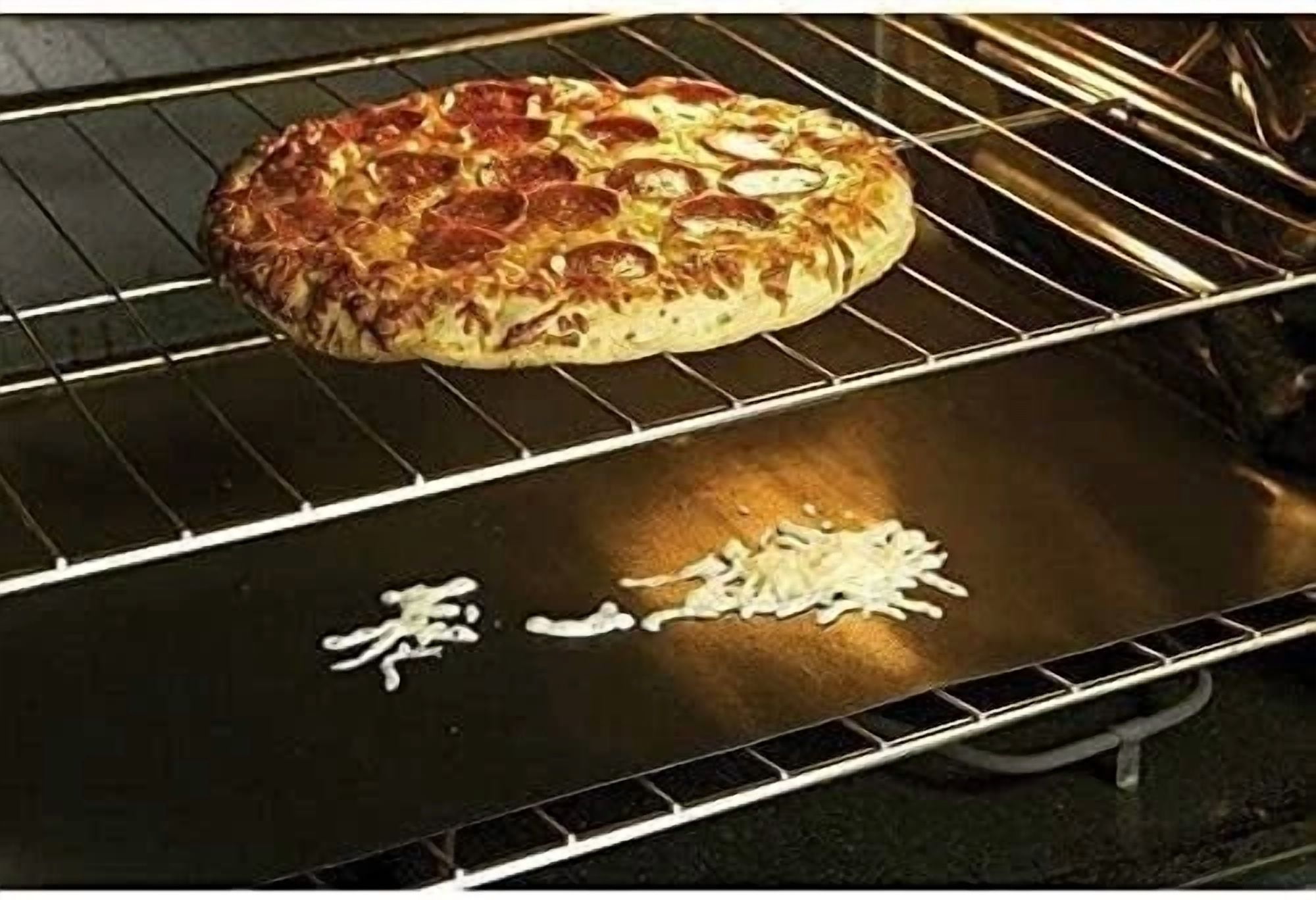 2Pk Washable Oven Liner Mat Non Stick Baking Spills Cooking Indoor Grill