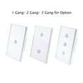 thumbnail image 3 of Smart Light Switch WiFi Wall Touch Switch APP Remote Control Voice Control Timer Function Compatible, 3 of 8