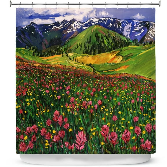 Shower Curtains 70" x 73" from DiaNoche Designs by David Lloyd Glover - Wildflowers