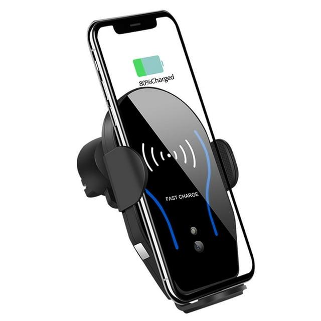 Soporte De Carga Rápida Para Teléfono Móvil, Cargador Inalámbrico Para Coche, 10W, AutoClamping