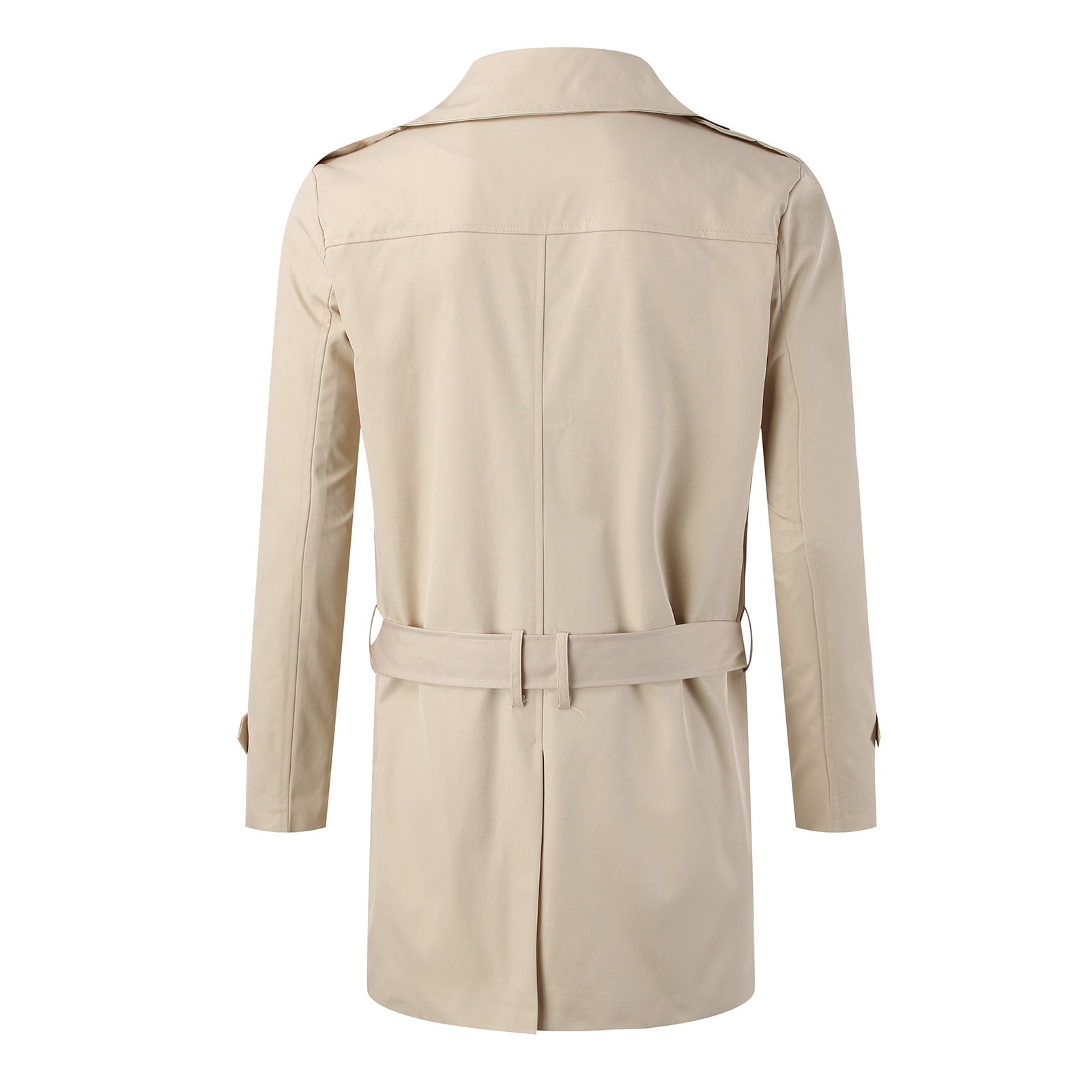 Dgoopd Mens Trench Coat Mid Length Wool Blend Coat India