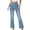 Blue, variant on Vivianyo HD Women's Elastic Waist Flare Jeans, High Waist Pull-On Stretch Denim Bell Bottom Pants, Women's Blue, Sizes S-2XL