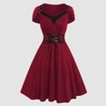 thumbnail image 2 of Likimi Hallowmas Dress For Women Stage Show Solid Color Dress Up Halloween Costumes For Performance Comfort Cosplay Dresses Size L, 2 of 5