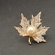thumbnail image 3 of Joyería de Broche Fernando Accesorios de Ropa de Arce Cristal Hojas Oro Broche, 3 of 7