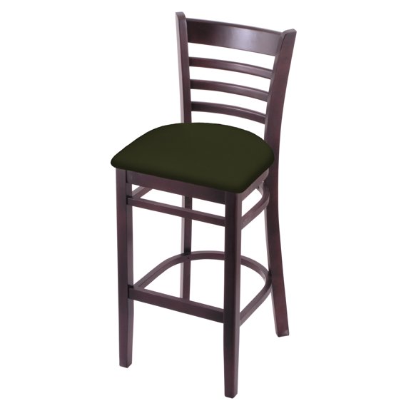 3140 25" Counter Stool with Dark Cherry Finish and Canter Pine Seat