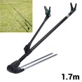 thumbnail image 1 of maskred Adjustable Fishing Rod Bracket Support Holder Rack Pole Stand Holder with Anti- for slip Ground Insert Black, 1 of 6