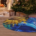 thumbnail image 6 of Picia Whimsical Sunflowers Night Sky Print Christmas Tree Skirt , Christmas Tree Skirt Ornaments for Merry Christmas Holiday Party Decorations Indoor Outdoor-48", 6 of 7