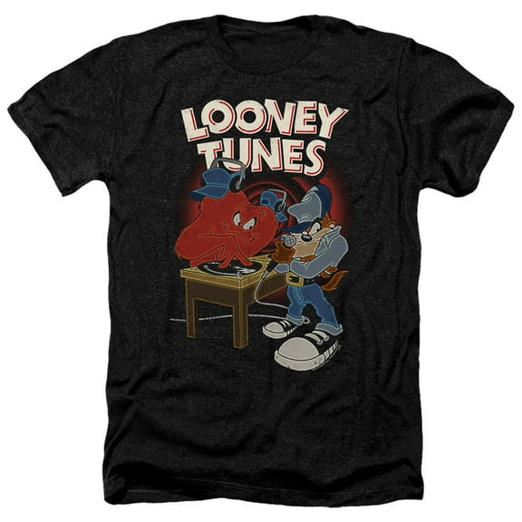 Looney Tunes Dj Looney Tunes Adult Heather Black