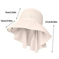 thumbnail image 2 of PBAZIH Women's Summer Sun Hat, Outdoor Neck Protection Visor, Wide Brim Fishing Hiking Cap, Lightweight Breathable Sunscreen Shawl for Daily Use, Fashionable UV Shield Accessory, 2 of 8