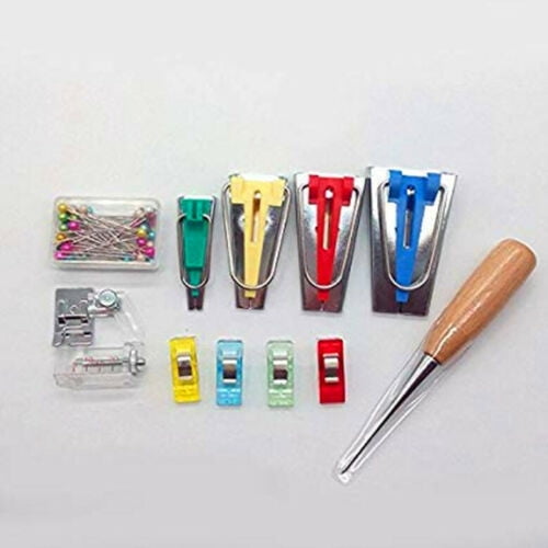 AWL Kit Binder Tool For Sewing /& Quilting Sewing/_ 60Pcs Fabric Bias Tape Maker