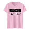 thumbnail image 4 of SHITINN Mom's Favorite Day Family Humor T Shirt Womens Short Sleeve Tops Casual Tops for Women Summer Top Women, 4 of 4