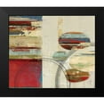 thumbnail image 2 of PI Studio 23x20 Black Modern Framed Museum Art Print Titled - Orbs and Stripes, 2 of 5