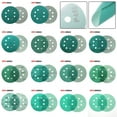 thumbnail image 6 of GLFSIL 5Inch 8Hole Sanding Discs Hook & Loop Wet Dry PET Film Green Sandpaper Polishing, 6 of 7