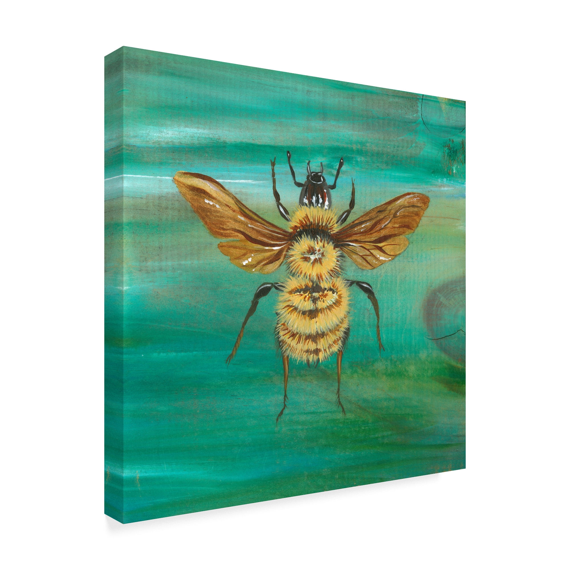 Trademark Fine Art 'Yellow Bumble Bee' Canvas Art by Gigi Begin