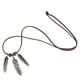 thumbnail image 3 of Collar con Colgante de Plumas de Turquesa Bohemio Collar de Cuerda de Plata, 3 of 5