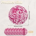thumbnail image 2 of 8Pcs Manteles Redondos Desechables Rosa Roja, 13" Decoraciones de Mesa con Brillos Metálicos, 2 of 6