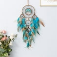 thumbnail image 4 of Indian-Style Dreamcatcher Ornament - 1Pcs Tree of Life Handmade Five Rings Dream Catchers Hanging Ornament for Home Bedroom Birthday Craft Dreamcatcher - Indian-Style Dreamcatcher Pendant*1, 4 of 6
