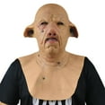 thumbnail image 3 of Fiudx Máscara de Terror, Diseño de Cara Arrugada Espeluznante, Material Ligero y Transpirable, Apariencia Realista, Decoración para Fiestas de Halloween, Cosplay, Ajuste Universal para Adultos, Tamañ, 3 of 7