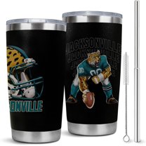 Jacksonville Tumbler Cup - Gifts for Men in Jacksonville - 20 OZ Insulated Stainless Steel Coffee Travel Mug with Lid and Straw