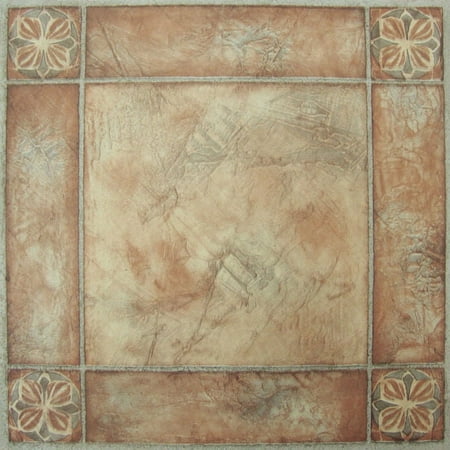 Achim Nexus Self Adhesive Vinyl Floor Tile - 20 Tiles/20 sq. ft., 12 x 12, Spanish Rose