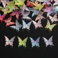 thumbnail image 5 of 20x Multicolor Butterfly Loose Beads for Jewelry Making Necklace Decorations, 5 of 19