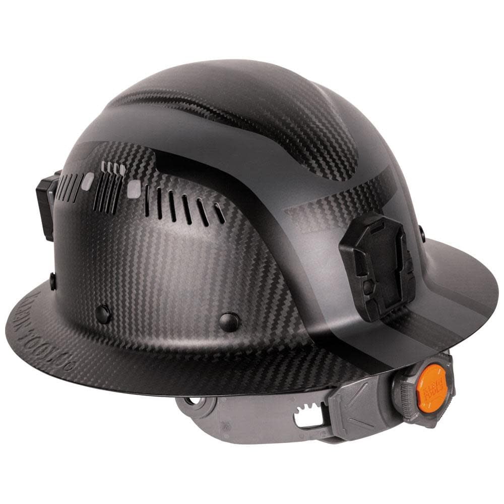 Klein Tools 60514 Klein Carbon Fiber Full Brim Hard Hat with Headlamp
