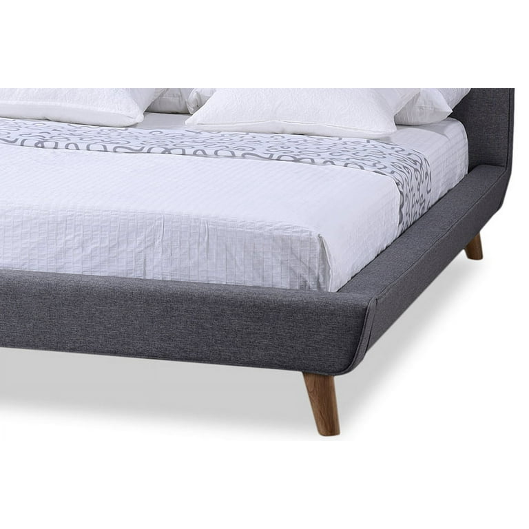 Baxton Studio Jonesy Scandinavian Style Mid-century Grey Fabric Upholstered Full Size Platform Bed Baxton Studio Jonesy Scandinavian Style Mid-century Grey Fabric Upholstered Full Size Platform Bed