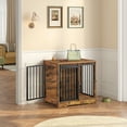 thumbnail image 2 of 27.2"Dog Crate Furniture with Barn Door,Wooden Pet Cage End Table for Small Medium Dogs up to 22 lb, 2 of 8
