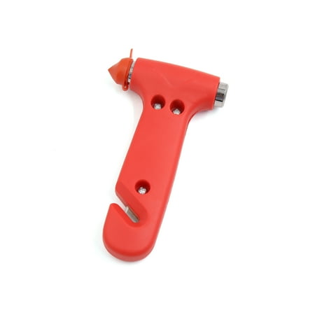 Breaking Glass - Red Plastic Emergency Glass Window Breaking Hammer Breaker Escape Tool for Auto Car